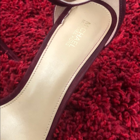 Michale Koran Burgundy Heels - Picture 2 of 3
